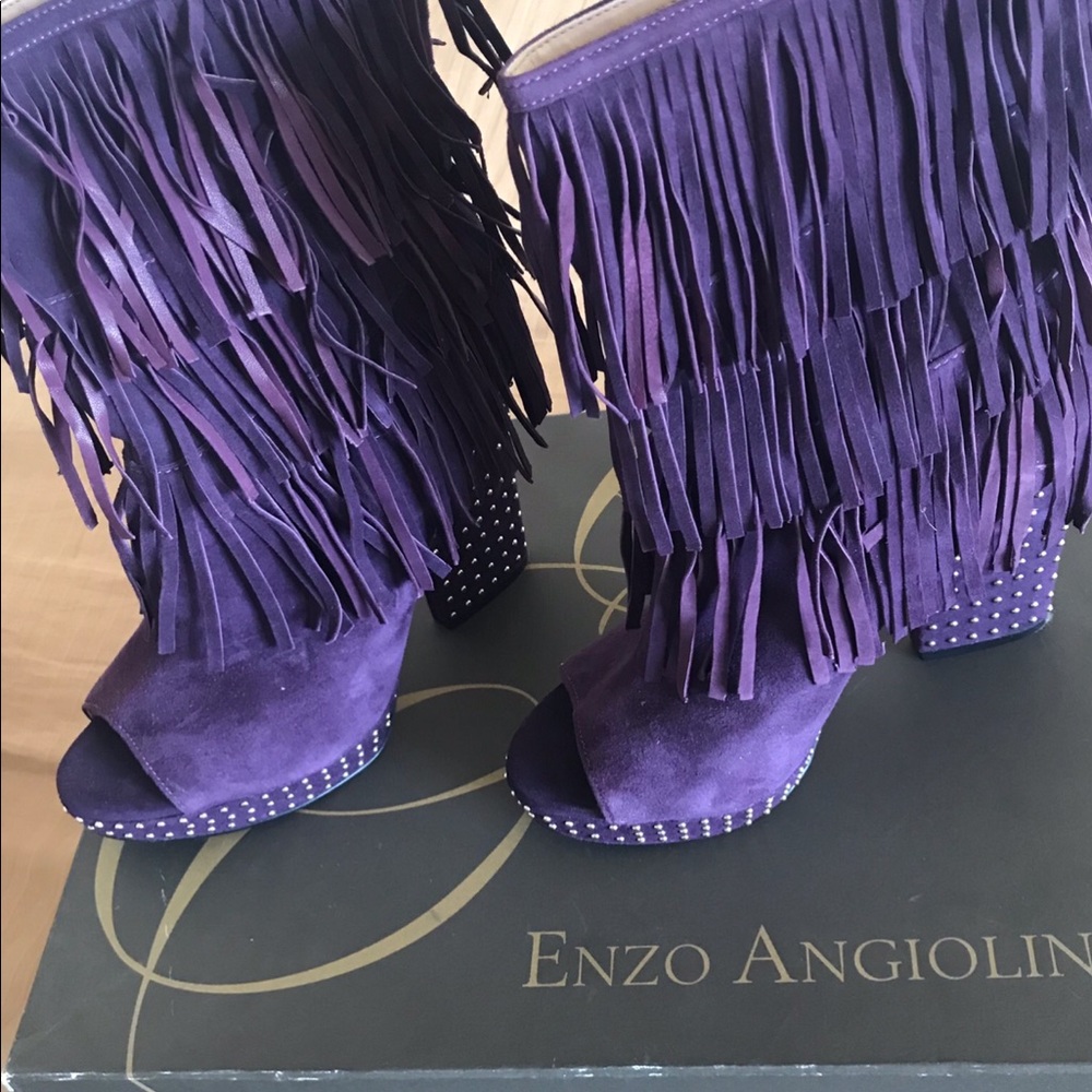 Purple Enzo boots